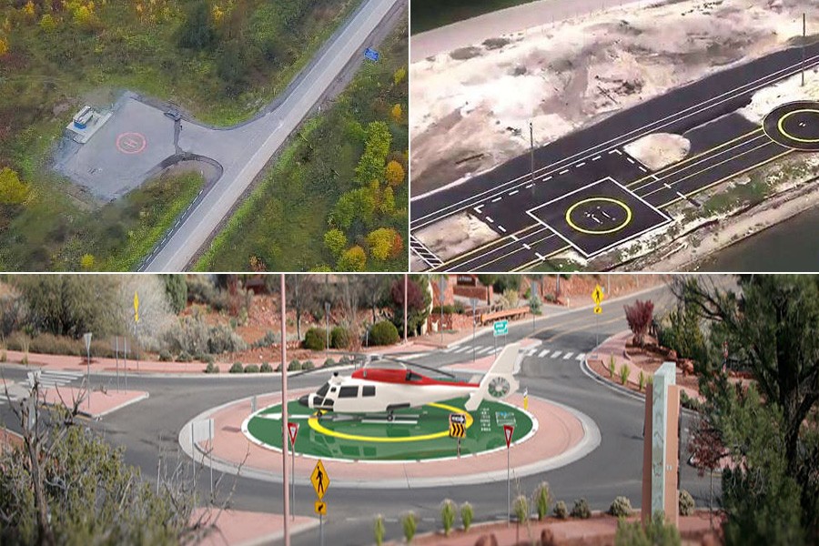 直升機坪要建在高速公路上了！